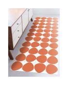 Tapis en vinyle Calypso orange - 100x133 cm