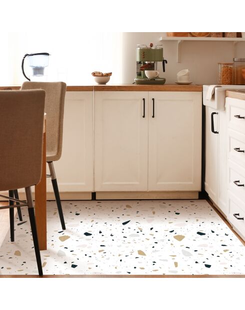 Tapis en vinyle Terrazzo Aquiles multicolore - 100x133 cm