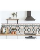 Rotolo di adesivi Rollo Sticker Agua Marina fiocchi di neve multicolore - 100x100 cm