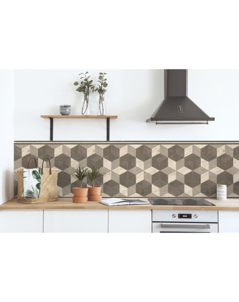 Rouleau d'autocollants Rollo Sticker Trajano Sepia brun - 50x100 cm