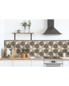 Rollo Sticker Trajano, rollo de pegatinas marrón sepia, 100 x 100 cm