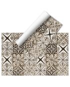 Tappeto Yaminah in vinile marrone - 66x150 cm