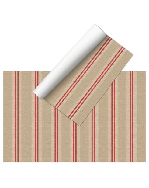 Tapis en vinyle Joau orange - 50x140 cm