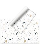 Tapis en vinyle Terrazzo Aquiles multicolore - 66x150 cm