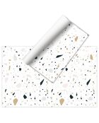 Tapis en vinyle Terrazzo Aquiles multicolore - 100x133 cm