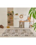 Tappeto Yaminah in vinile marrone - 66x150 cm