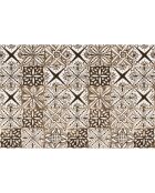 Tapis en vinyle Yaminah brun - 100x150 cm