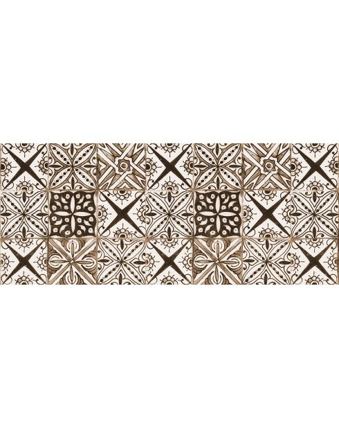 Tapis en vinyle Yaminah brun - 50x120 cm