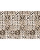 Tapis en vinyle Yaminah brun - 120x170 cm