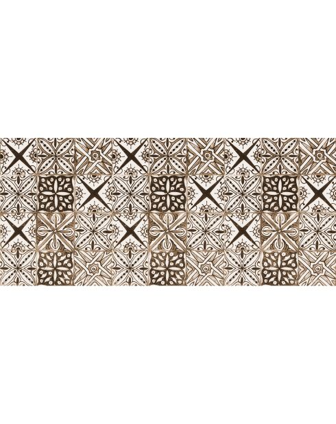 Tapis en vinyle Yaminah brun - 66x150 cm
