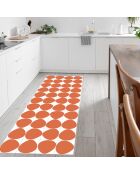 Tapis en vinyle Calypso orange - 100x133 cm