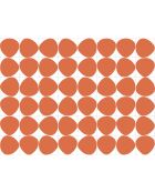 Tapis en vinyle Calypso orange - 100x133 cm