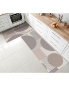 Tapis en vinyle Hermes brun - 50x100 cm