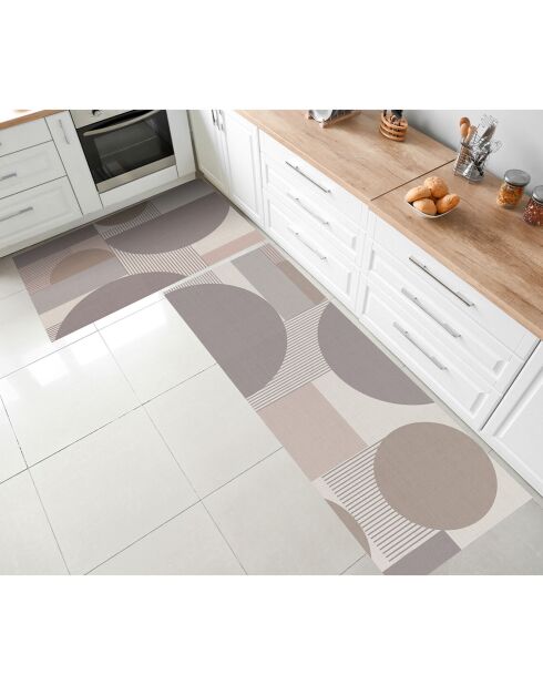 Tapis en vinyle Hermes brun - 66x150 cm