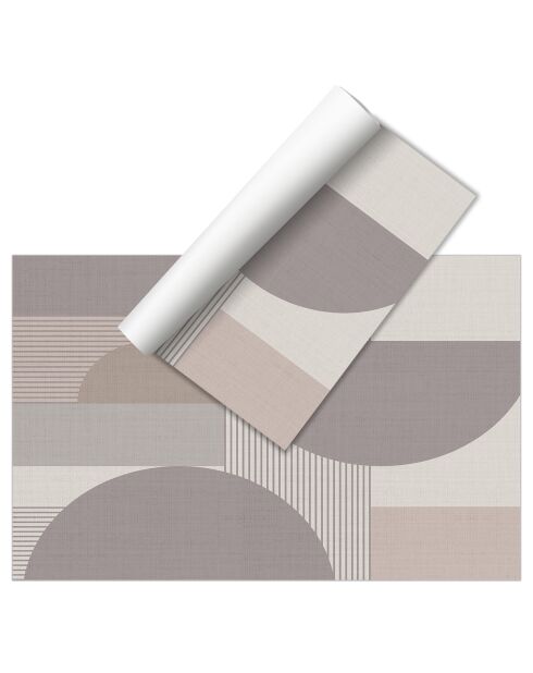 Tapis en vinyle Hermes brun - 100x133 cm