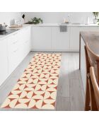 Tapis en vinyle Retro terracota brun - 50x100 cm