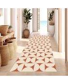 Tapis en vinyle Retro terracota brun - 50x140 cm