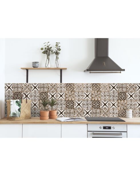 Rouleau d'autocollants Rollo Sticker Yaminah brun - 65x100 cm