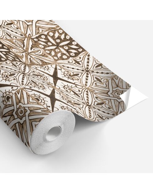 Rouleau d'autocollants Rollo Sticker Yaminah brun - 100x100 cm