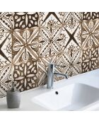 Rouleau d'autocollants Rollo Sticker Yaminah brun - 100x200 cm