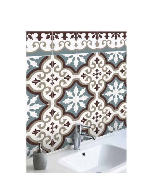 Rotolo di adesivi Rollo Sticker Agua Marina fiocchi di neve multicolore - 100x200 cm