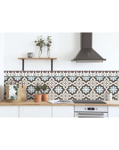 Rouleau d'autocollants Rollo Sticker Flocons Agua Marina multicolore - 100x200 cm