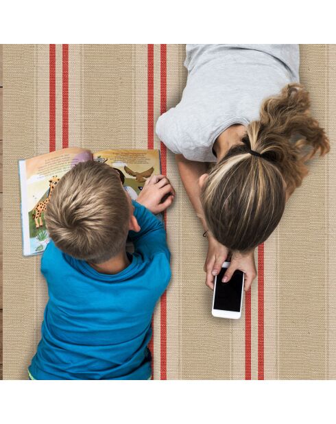 Tapis en vinyle Joau orange - 100x133 cm