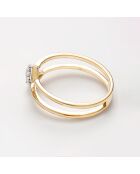 Bague Tehanie Diamants 0.09 ct or jaune