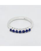 Bague Gaya Saphirs 0.35 ct or blanc
