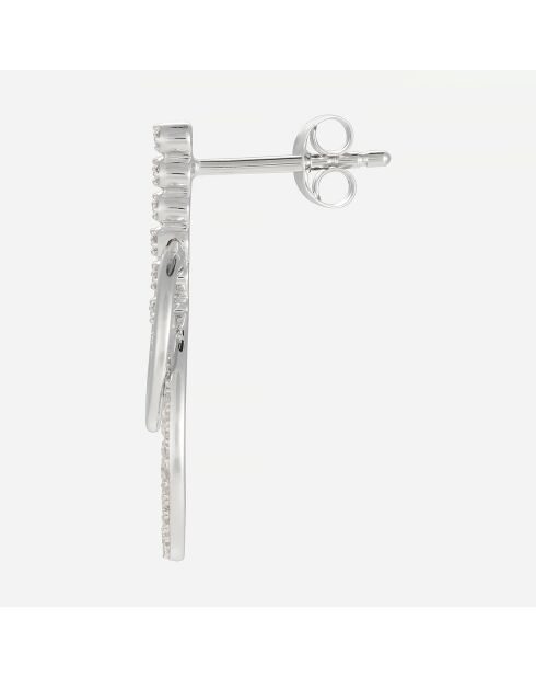 Boucles d'oreilles Nanami Diamants 0.21 ct or blanc