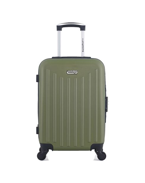 Valise Cabine 4 roues simples Brooklyn 55 cm vert kaki