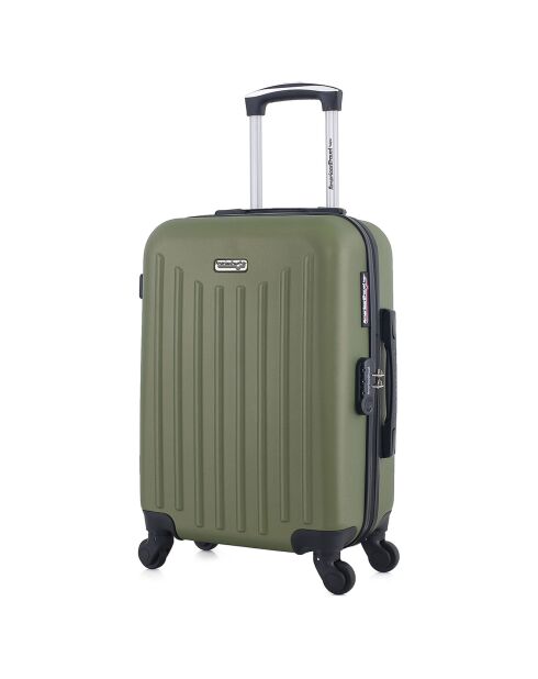 Valise Cabine 4 roues simples Brooklyn 55 cm vert kaki