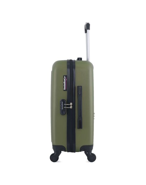 Valise Cabine 4 roues simples Brooklyn 55 cm vert kaki
