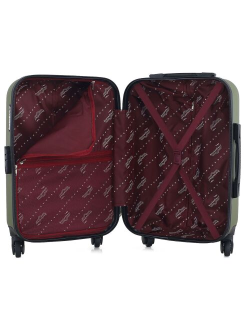 Valise Cabine 4 roues simples Brooklyn 55 cm vert kaki