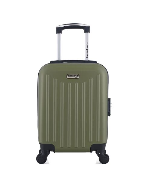 Valise Cabine XXS 4 roues simples Brooklyn 46 cm vert kaki