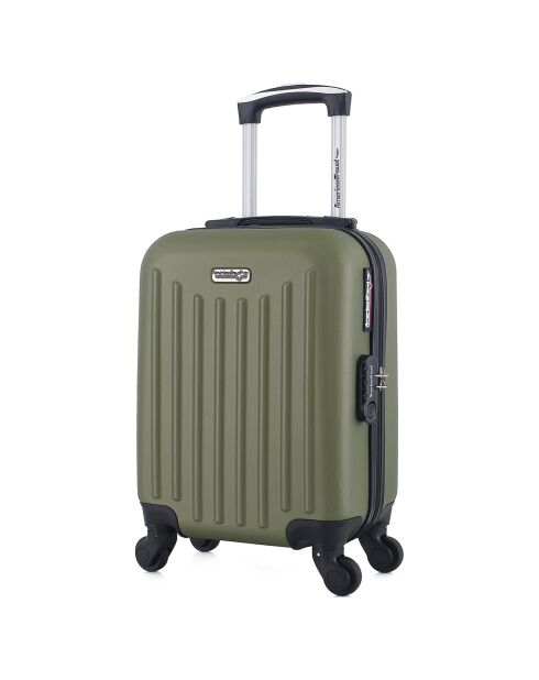Valise Cabine XXS 4 roues simples Brooklyn 46 cm vert kaki