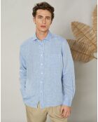 Chemise regular 100% Lin Paul chambray