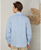 Chemise regular 100% Lin Paul chambray