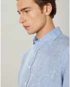 Chemise regular 100% Lin Paul chambray