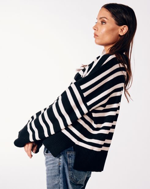 Avre zwart/witte oversized trui