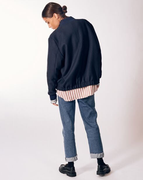 Blouson en Laine mélangée Torvi bleu