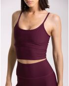 Brassière Lotus rouge bordeaux
