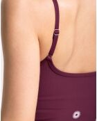 Brassière Lotus rouge bordeaux