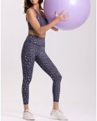 Legging Asa bleu/marron