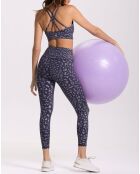 Legging Asa bleu/marron