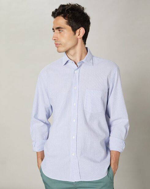 Chemise regular Paul bleue