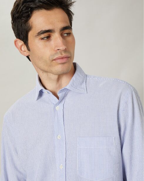 Chemise regular Paul bleue