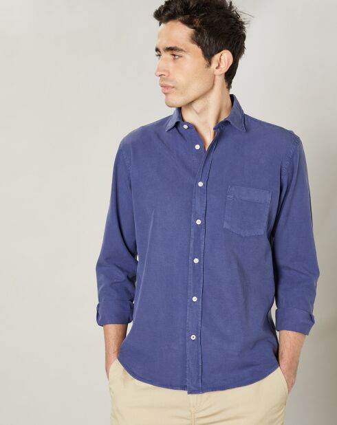 Chemise regular Paul Pat indigo