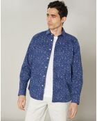 Chemise regular Paul indigo