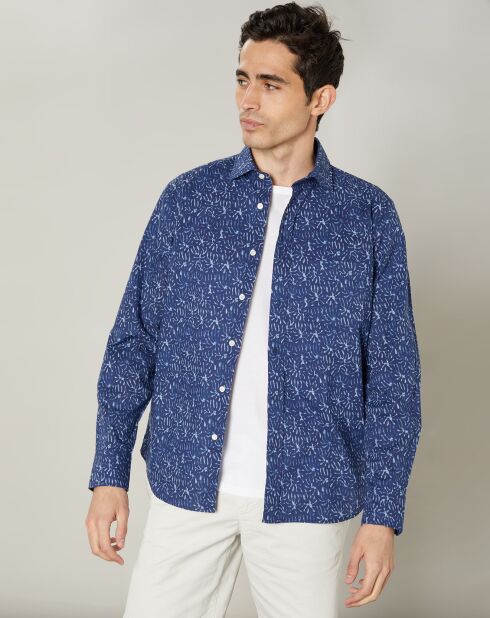 Chemise regular Paul indigo